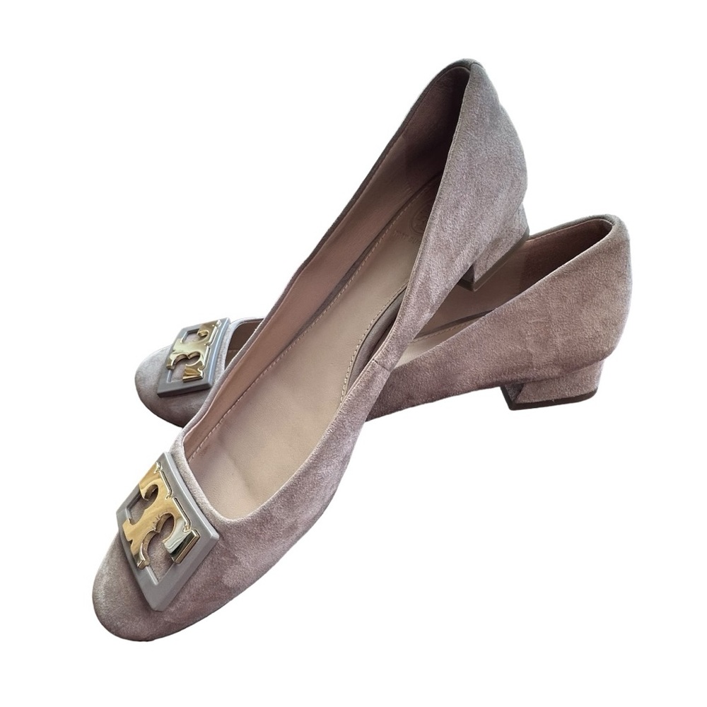 Tory Burch - Gigi Pump, Block Heel Suede, Size 9.5M - Picture 10 of 12